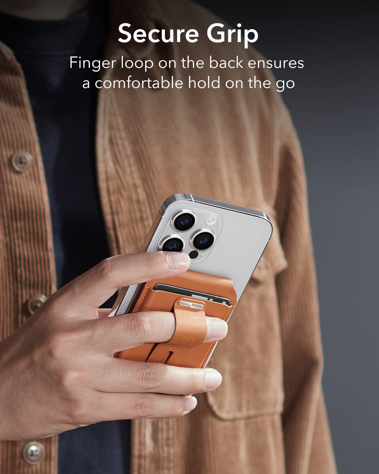 Foto 7 pulgar | Cartera Magsafe Esr Magnetic Geo Con Pantalla Completa Find My Brown Para Iphone - Venta Internacional.