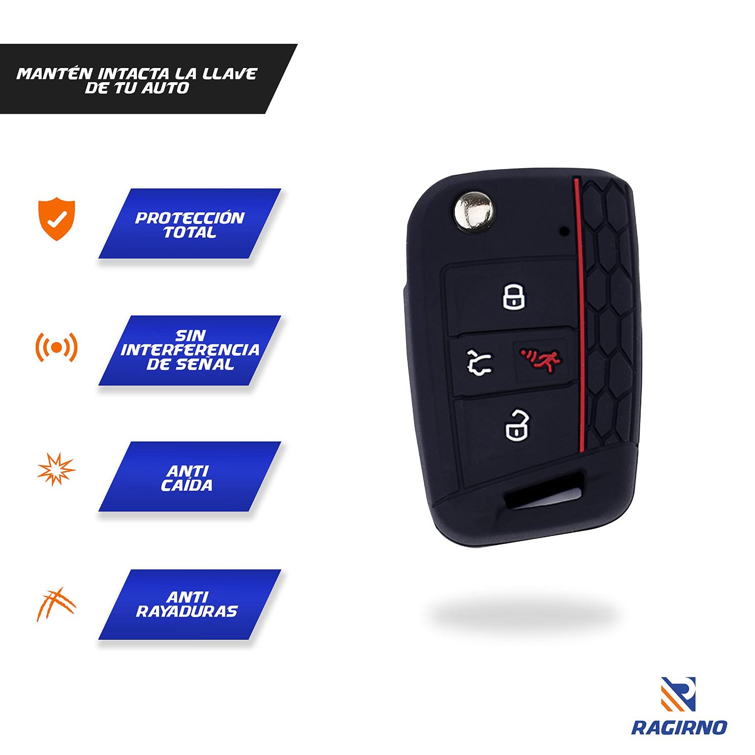 Foto 4 pulgar | Funda Para Llave Compatible Con Volkswagen Vw Polo Y Golf 2018 Ragirno