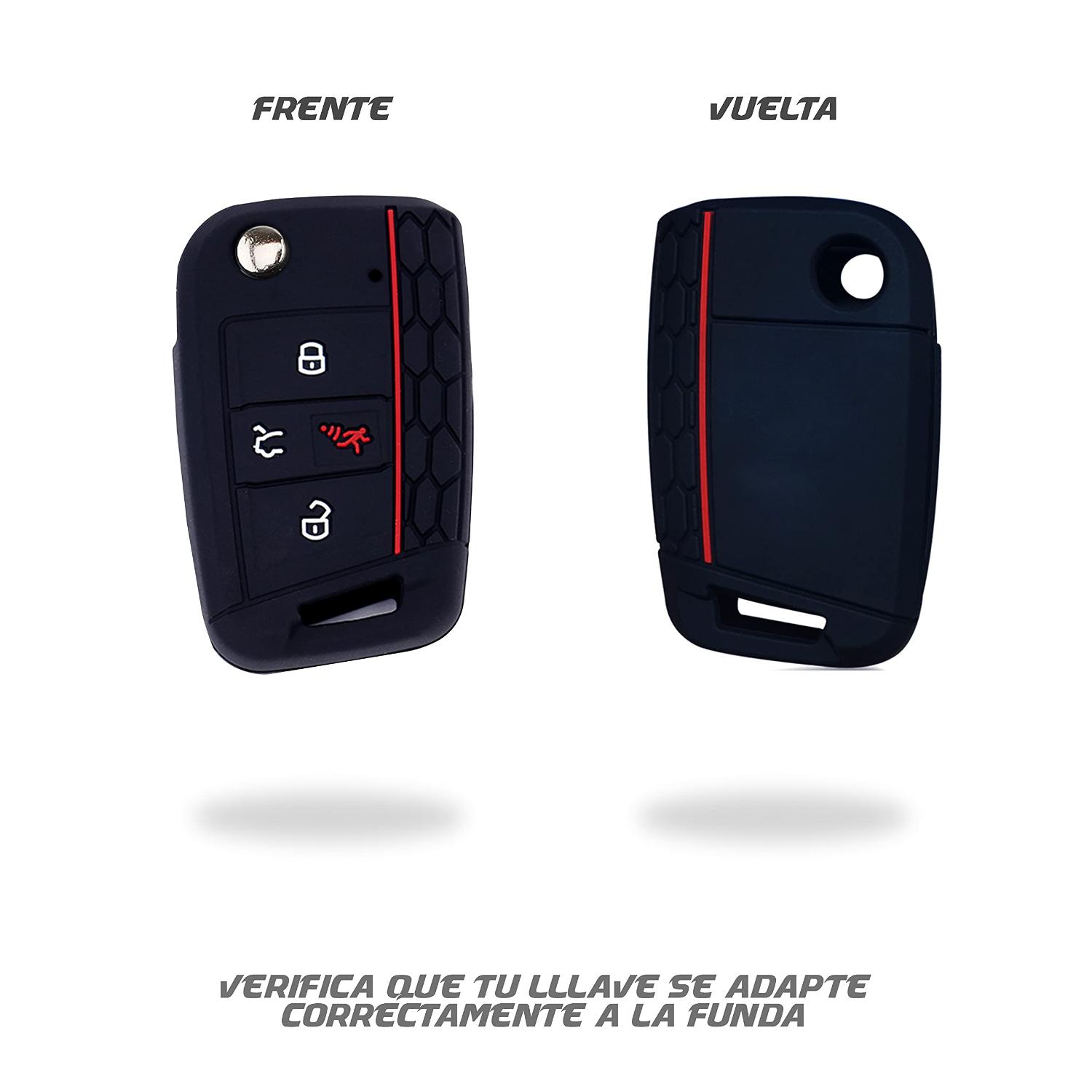 Foto 5 pulgar | Funda Para Llave Compatible Con Volkswagen Vw Polo Y Golf 2018 Ragirno