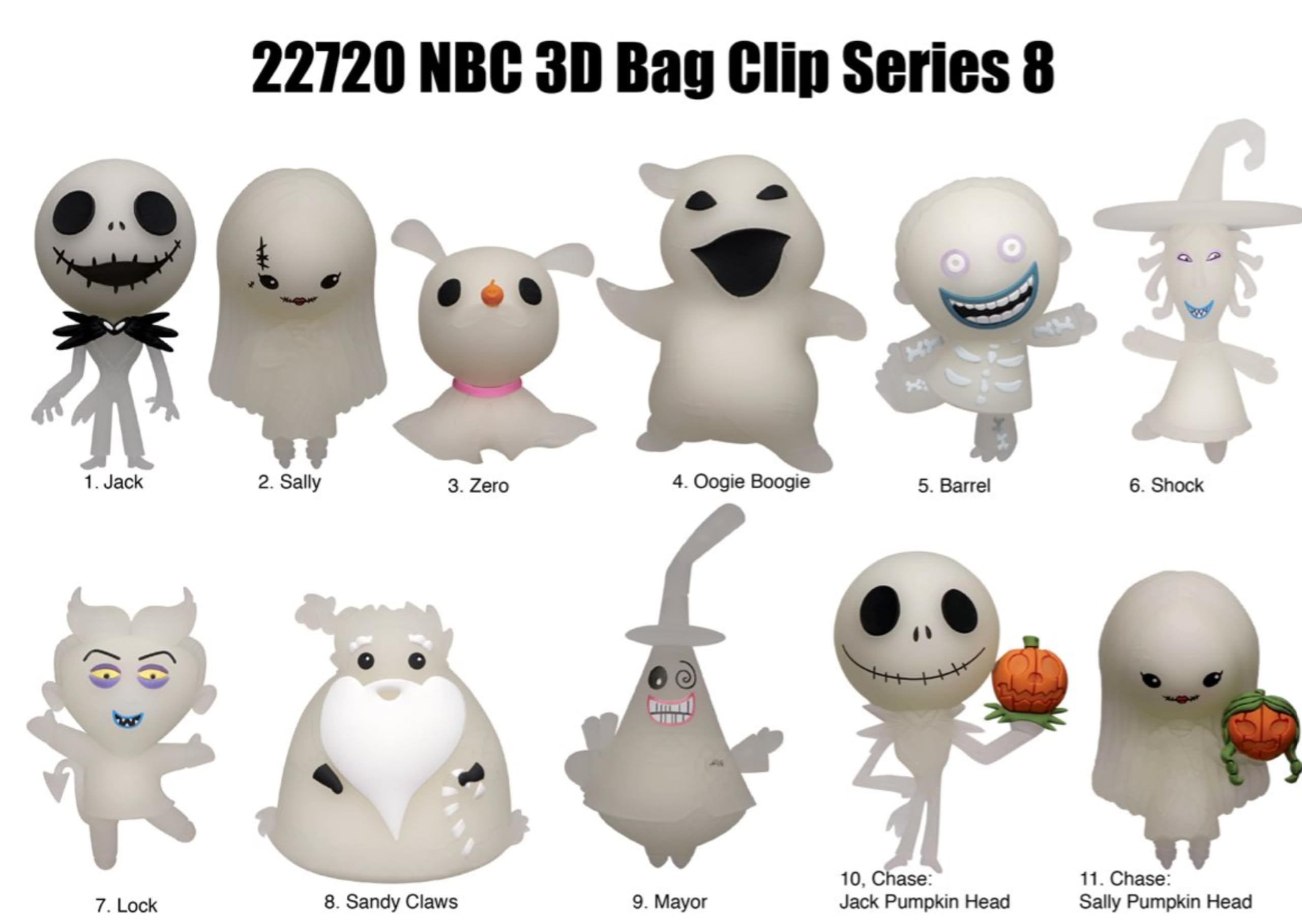 Foto 4 pulgar | Clip de Espuma 3d con Monograma Nightmare Before Christmas Series 8 - Venta Internacional