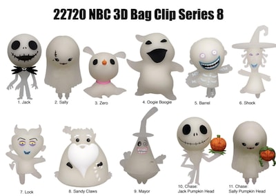 Foto 3 | Clip de Espuma 3d con Monograma Nightmare Before Christmas Series 8 - Venta Internacional
