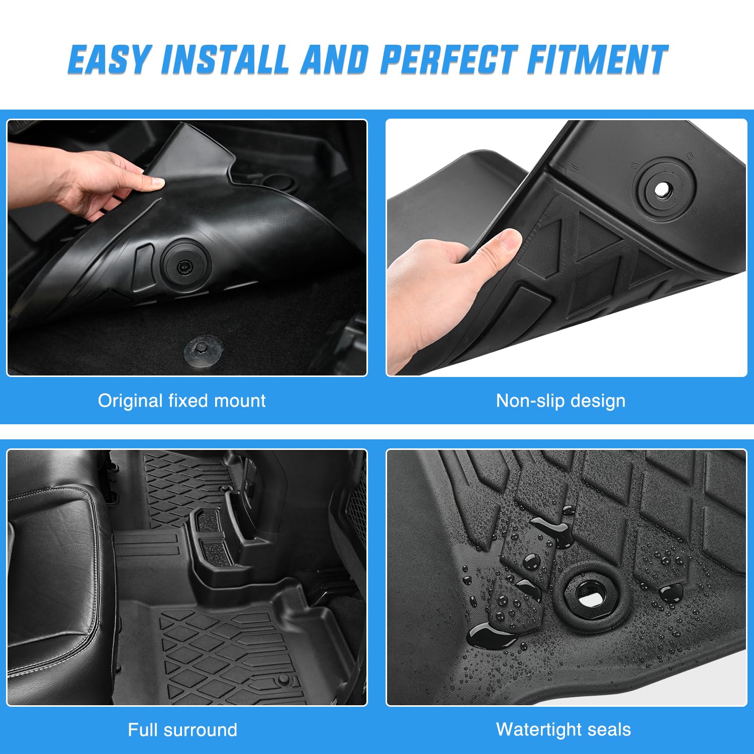 Foto 5 pulgar | Alfombrillas Nilight Tpe Mitsubishi Outlander 2014-2021 - Venta Internacional