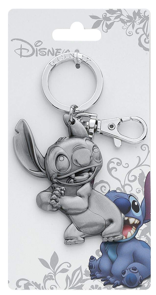 Foto 2 pulgar | Llavero De Peltre Con Puntadas Disney, Plateado - Venta Internacional.