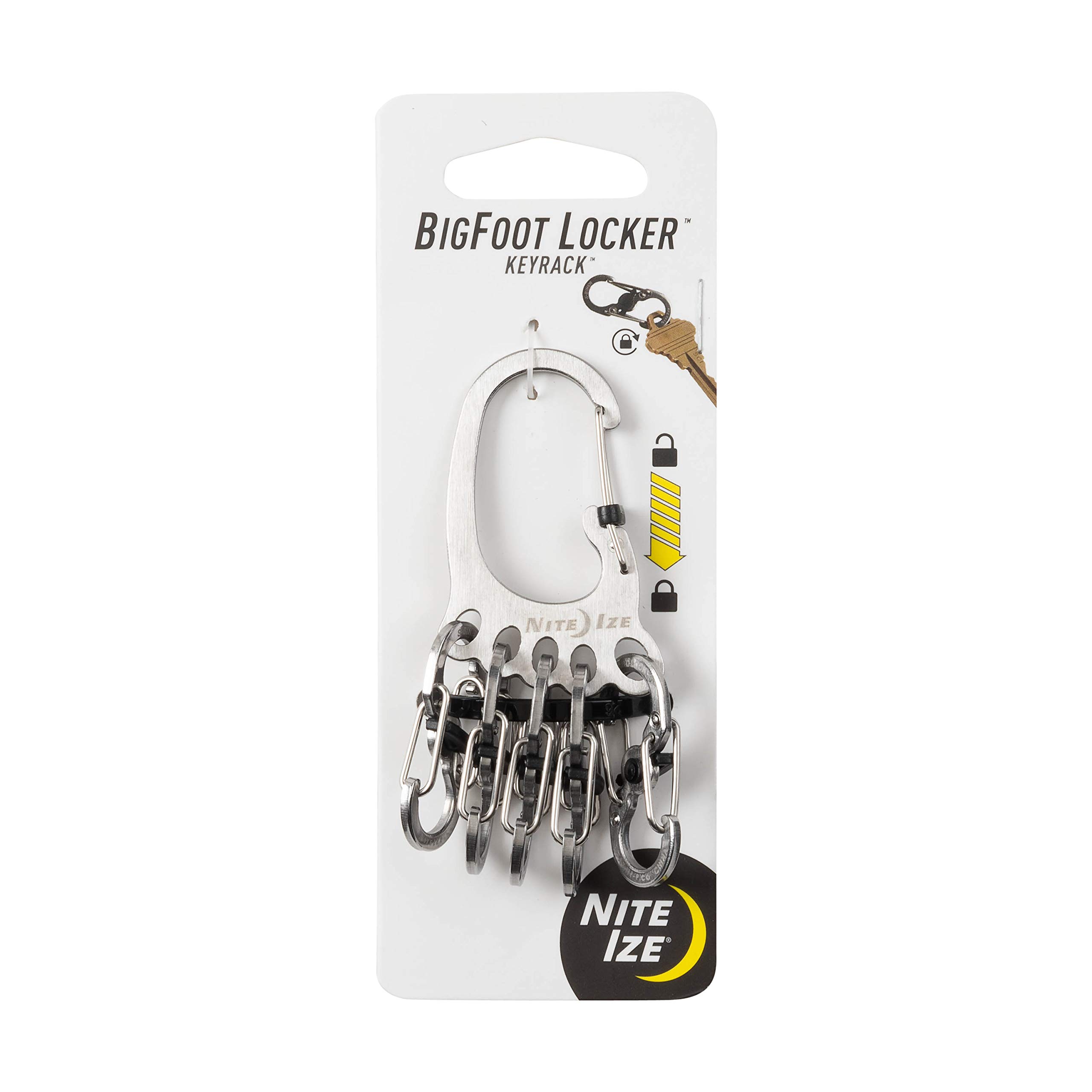 Foto 2 pulgar | Llavero Nite Ize Bigfoot Locker De Acero Inoxidable - Venta Internacional.