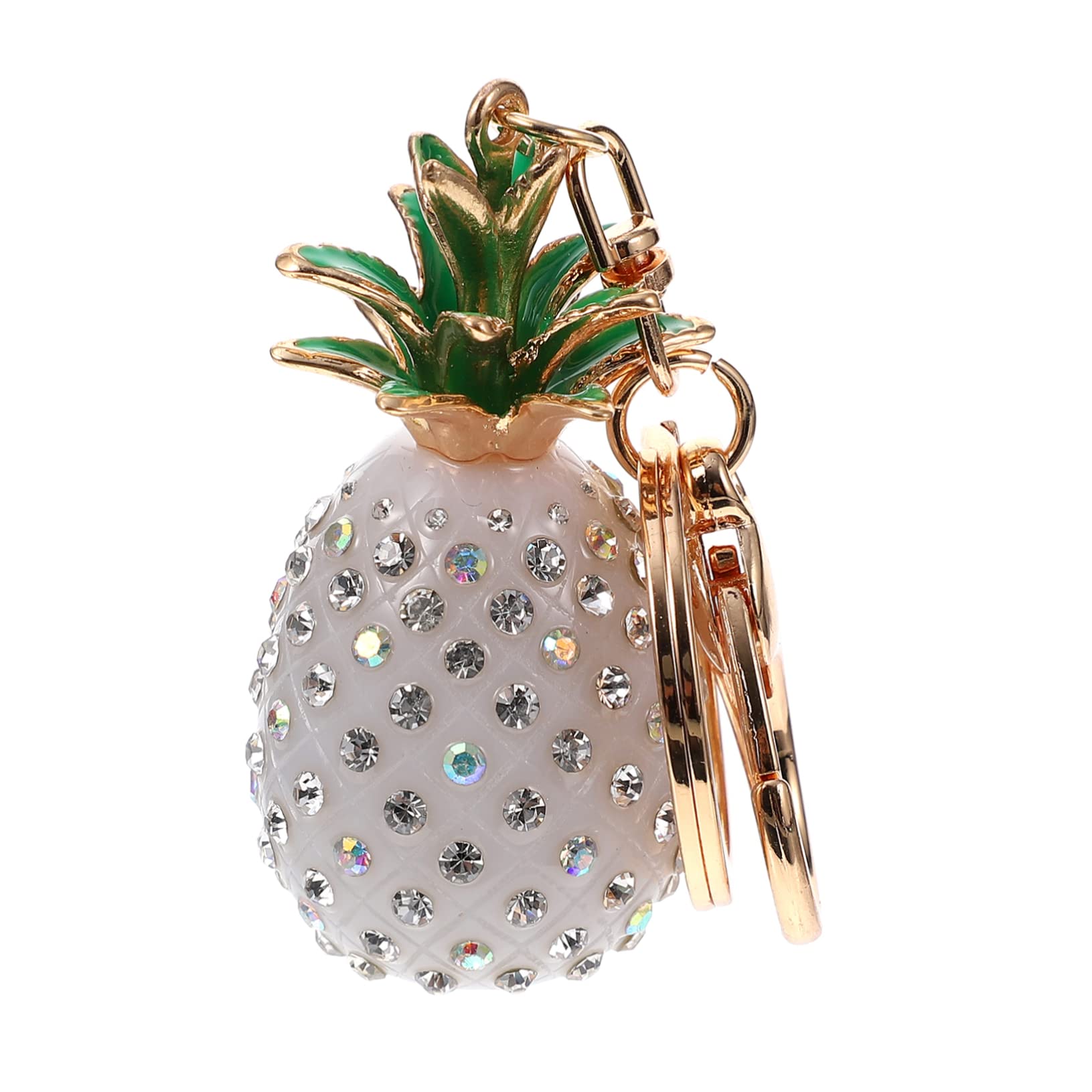 Foto 2 pulgar | Llavero Feltechelectr Con Colgante De Piña Para Mujer, Color Blanco - Venta Internacional.