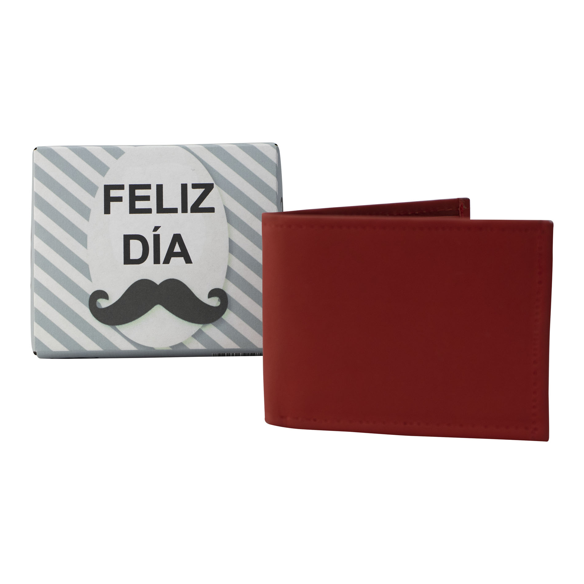 Cartera Para Hombre Rojo Piel Piel Donovan Nueva Imagen