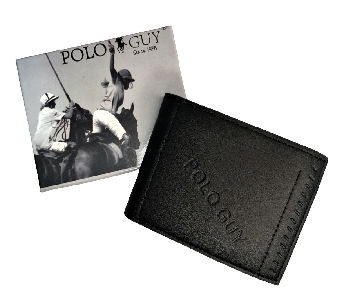 Foto 4 pulgar | Cartera Polo Guy 21074 color Negro para Caballero