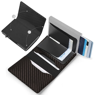 Foto 2 | Cartera de Hombre Shendy Vendy 239 color Marrón con Tarjetero de Aluminio Protección Rfid