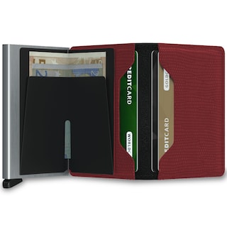 Foto 3 | Cartera con Tarjetero de Aluminio Protección Rfid color Rojo para Hombre