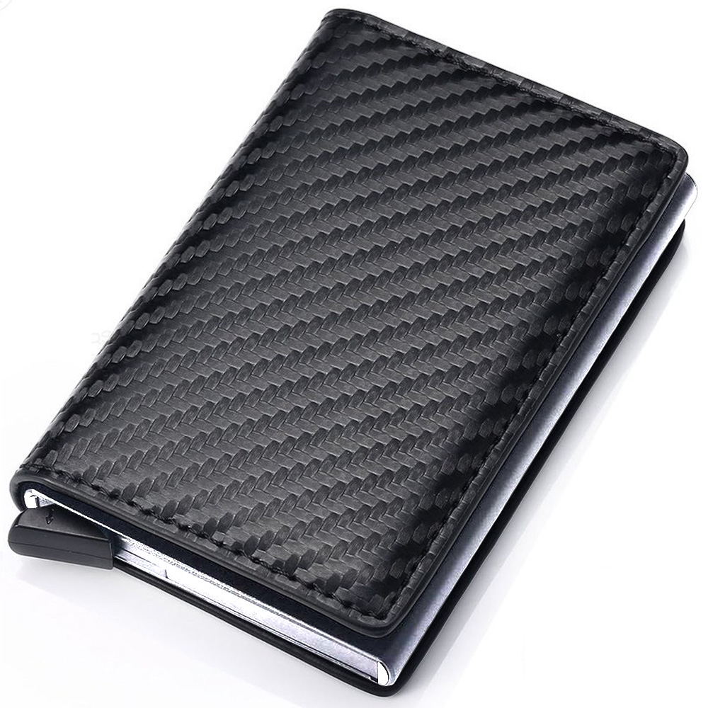 Foto 2 pulgar | Cartera con Tarjetero de Aluminio Protección Rfid Shendy Vendy color Negro para Hombre