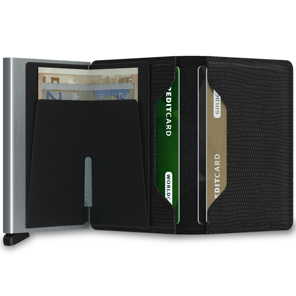 Foto 3 | Cartera con Tarjetero de Aluminio Protección Rfid Shendy Vendy color Negro para Hombre