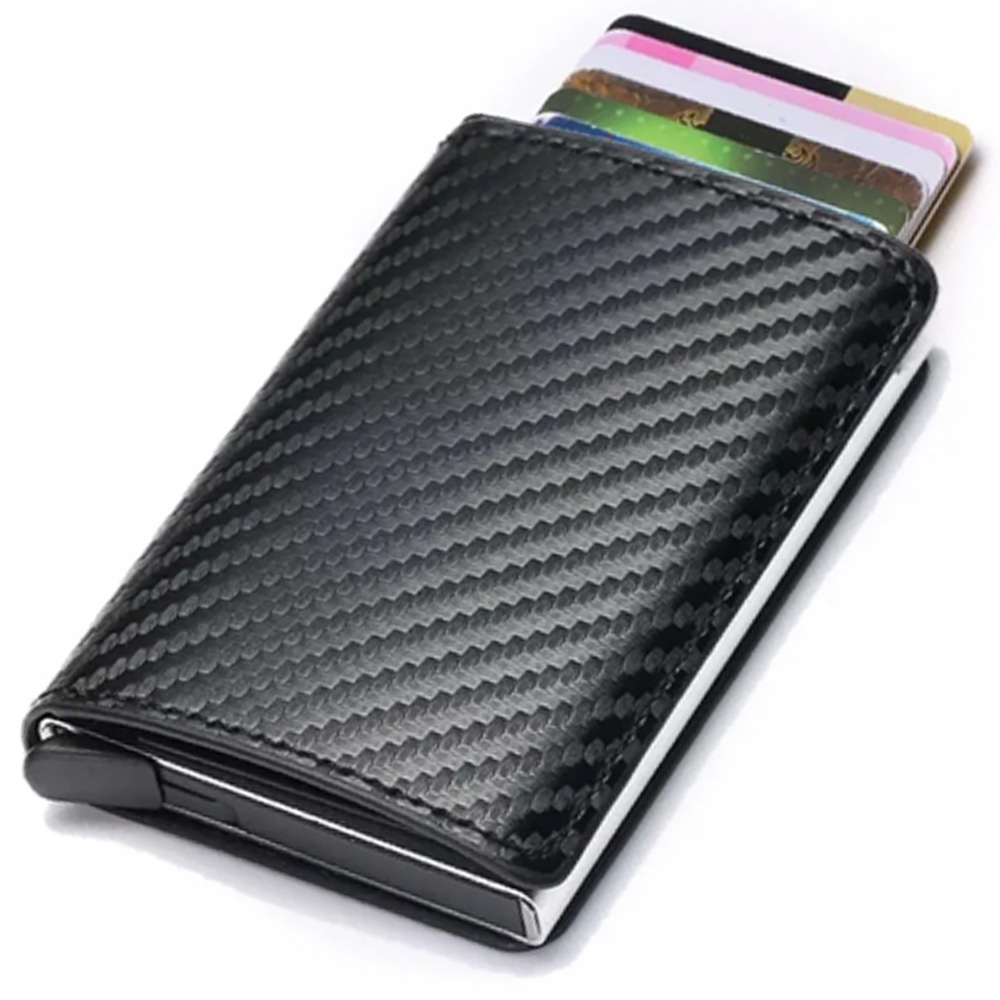 Foto 5 | Cartera con Tarjetero de Aluminio Protección Rfid Shendy Vendy color Negro para Hombre