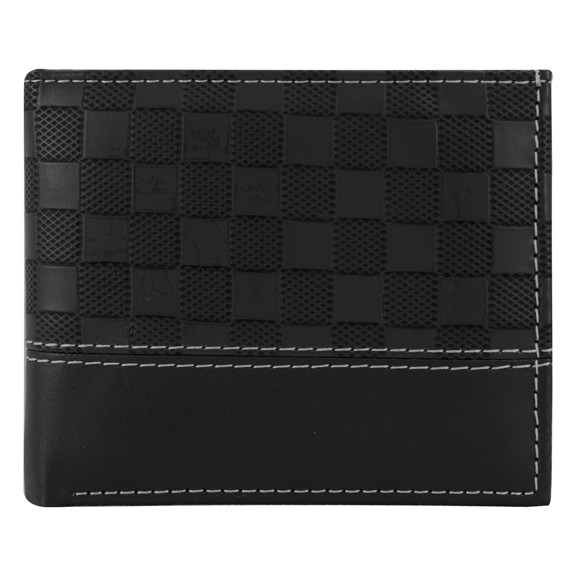 Foto 2 pulgar | Cartera Para Caballero Negro Ajedrez Mixto Sintetico Ruben Nueva Imagen