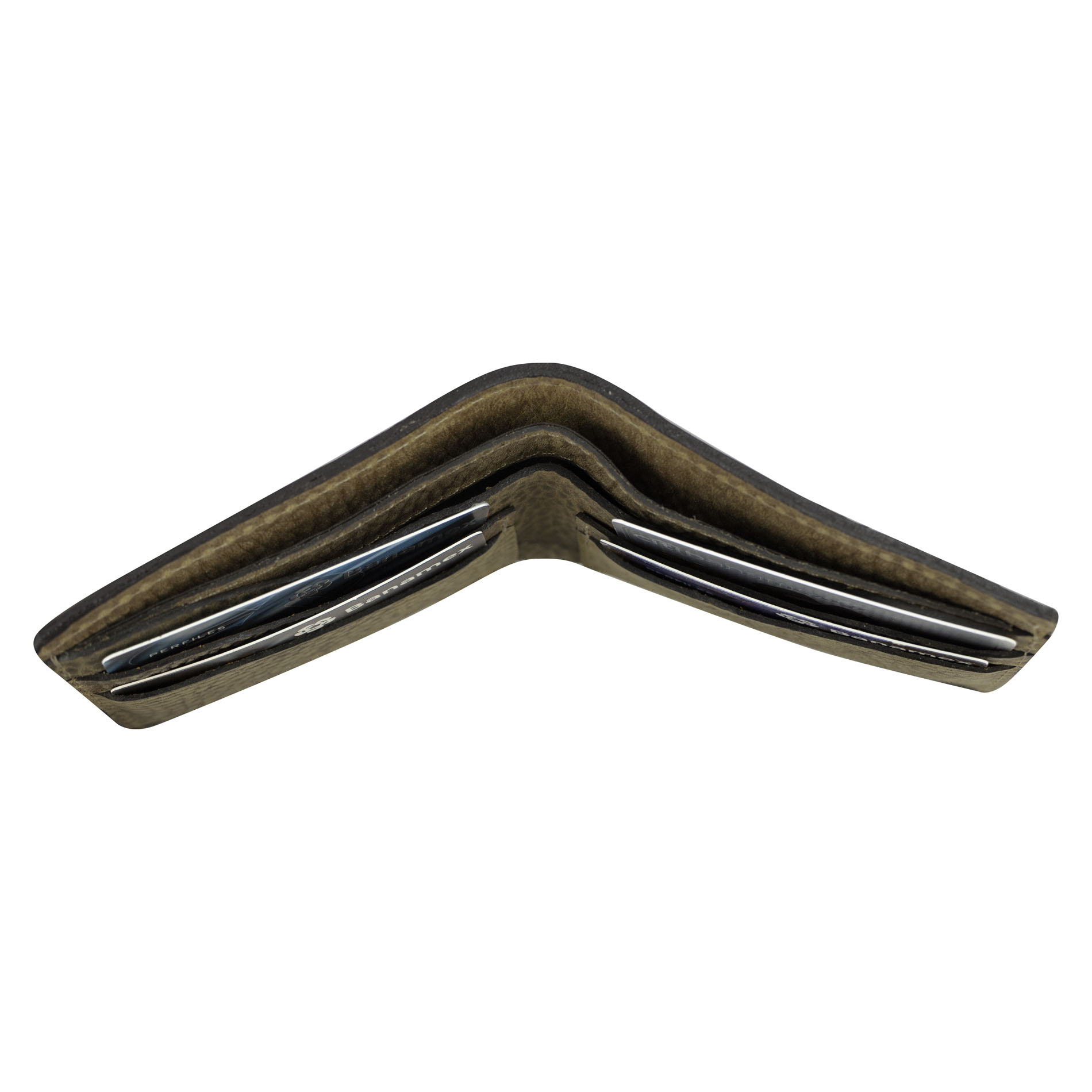 Foto 4 pulgar | Cartera Para Caballero Negro Piel Cincelada Cruz Piel  Nicolás Nueva Imagen