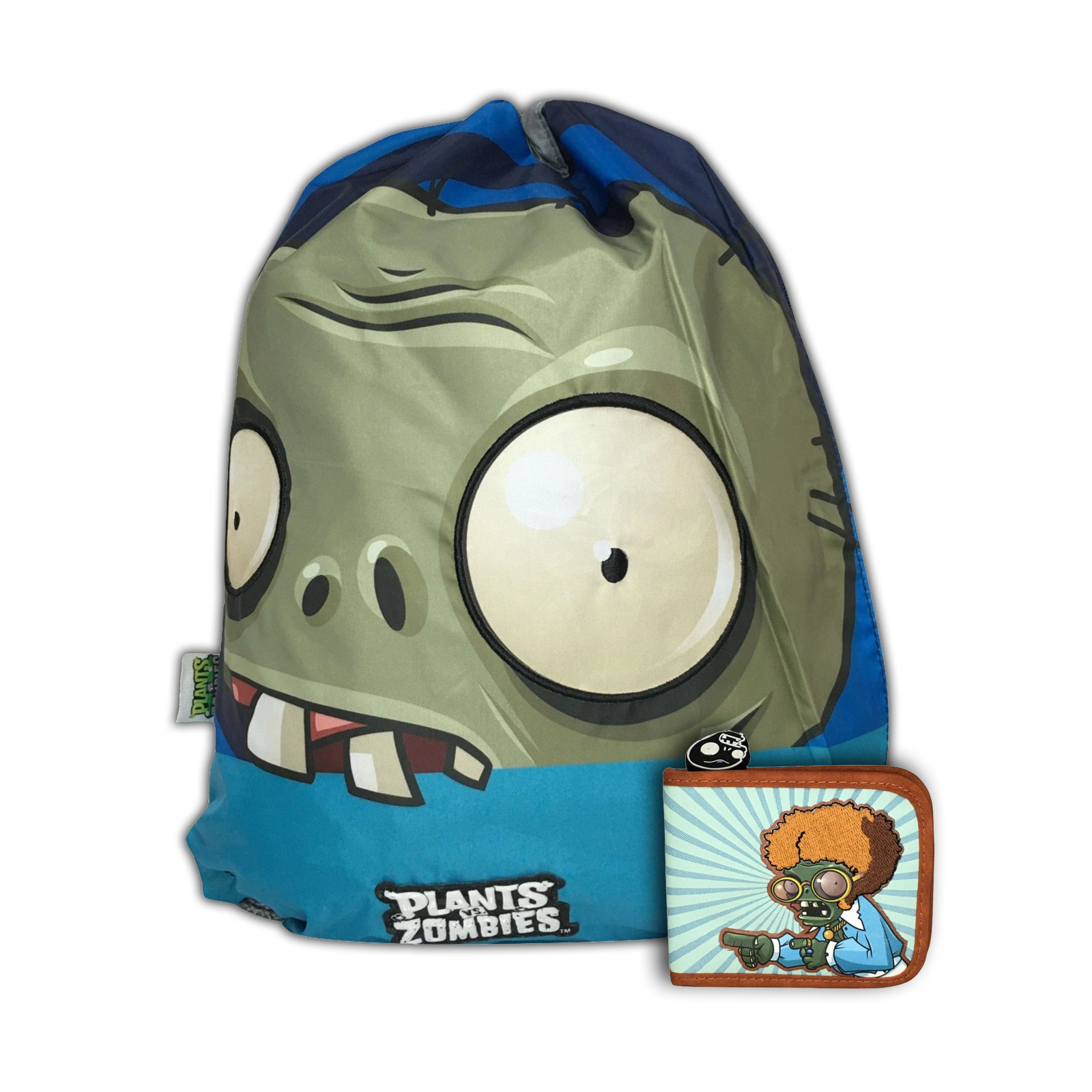 Foto 2 pulgar | Kit Plantas Vs Zombies Infantil Cartera Y Morral Color Celeste-azul