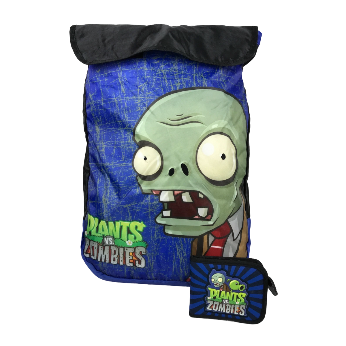 Foto 2 pulgar | Kit Plantas Vs Zombies Infantil Cartera Y Morral Color Negro-gris