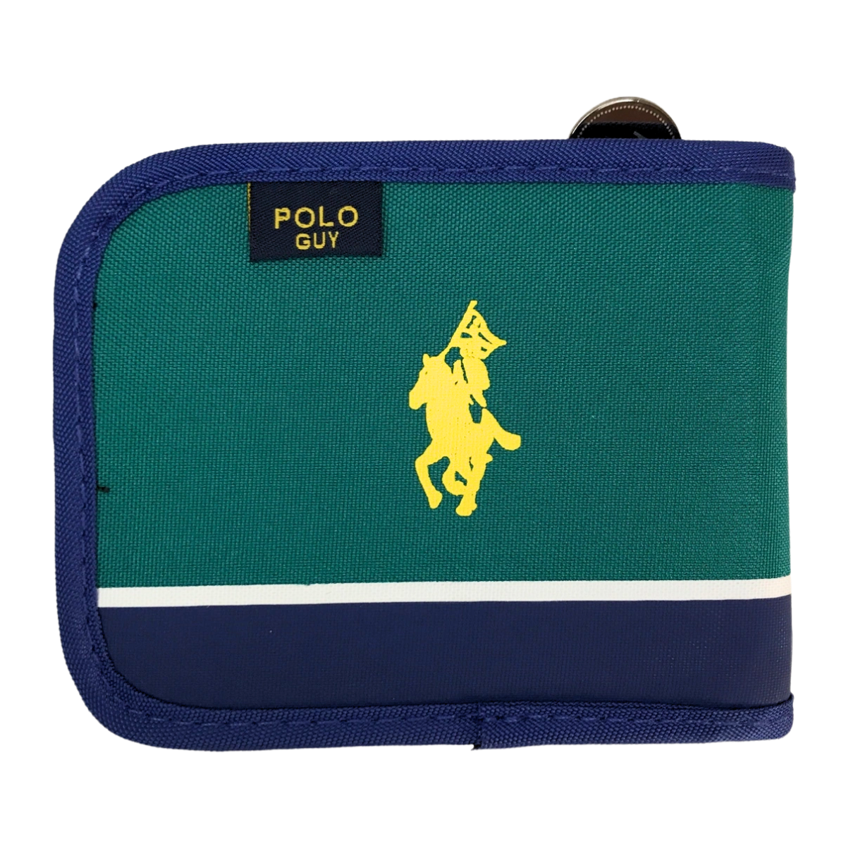 Foto 3 pulgar | Cartera de Cierre Polo Guy Verde para Caballero