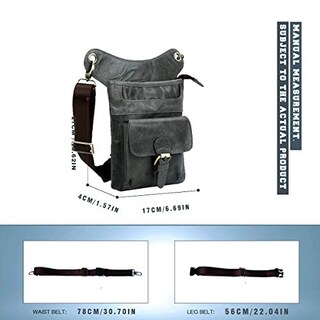 Foto 3 | Venta Internacional - Bolsa Piernera de Piel para Hombre