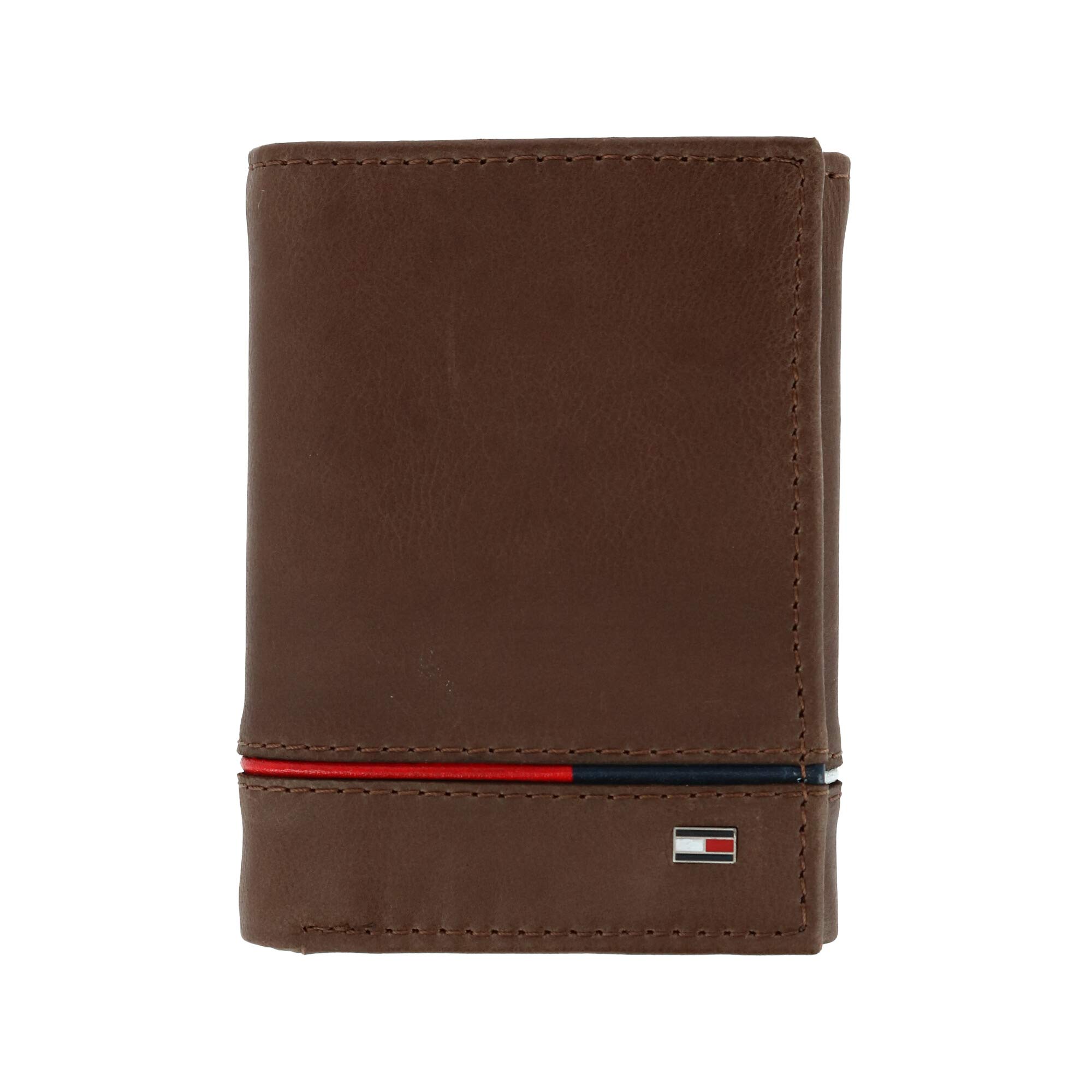 Venta Internacional - Cartera Tommy Hilfiger Leif de Piel Tríptica Rfid para Hombre