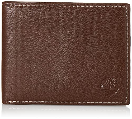 Venta Internacional - Billetera para Hombre Timberland de Piel Café