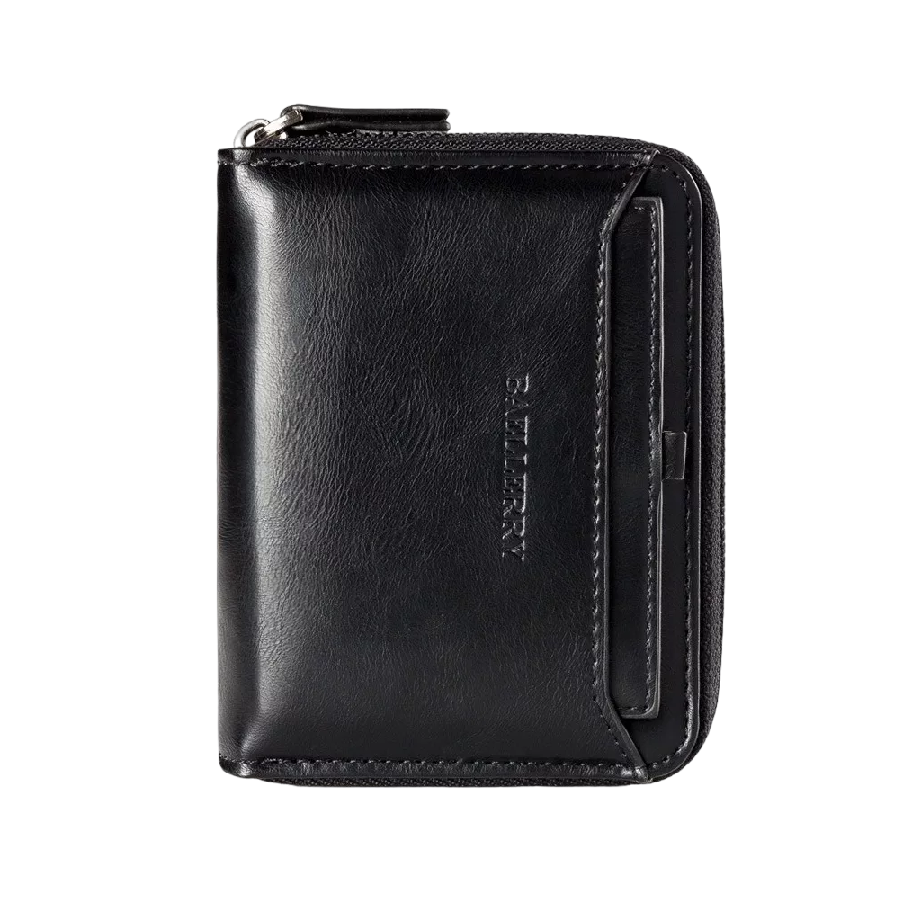 Cartera Tarjetas Billetera De Lujo Para Hombre, Negro