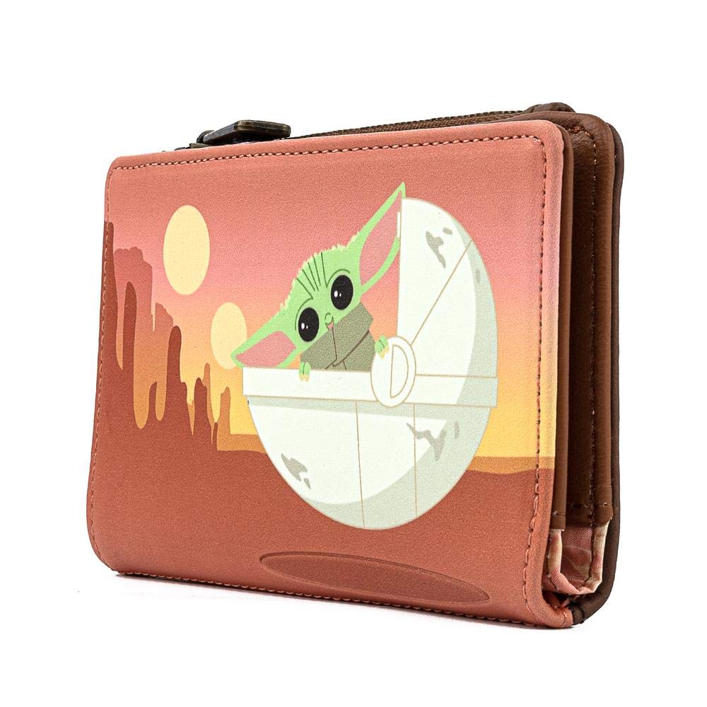 Foto 3 pulgar | Monedero Loungefly Star Wars The Mandalorian Baby Yoda - Venta Internacional