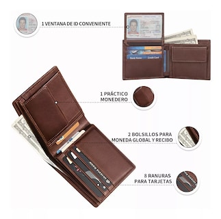 Foto 2 | Cartera Belug Marrón para Hombre