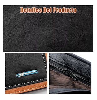 Foto 2 | Cartera De Gran Capacidad Pu Billeteras Negro para Hombre