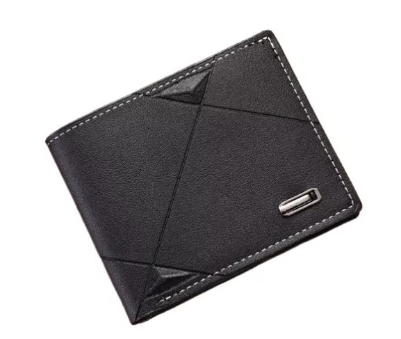 Cartera Para Hombre Caballero, Negro