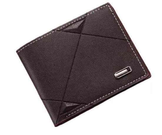 Cartera Para Hombre Caballero, Marron Oscuro