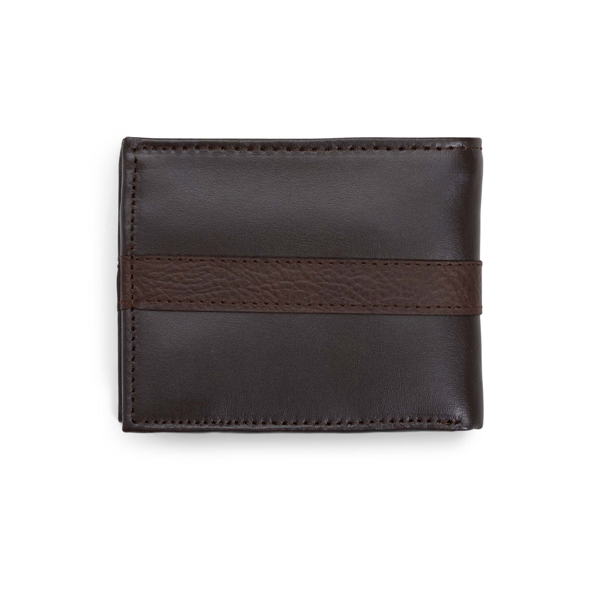 Foto 3 pulgar | Cartera Tommy Hilfiger de Piel Doble Pliegue Marrón - Venta Internacional