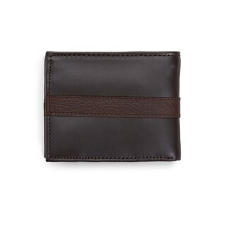 Foto 2 | Cartera Tommy Hilfiger de Piel Doble Pliegue Marrón - Venta Internacional