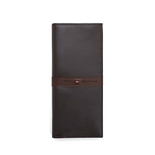 Foto 1 | Cartera Tommy Hilfiger de Cuero Estilo Secretary Brown Ranger - Venta Internacional