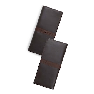 Foto 5 | Cartera Tommy Hilfiger de Cuero Estilo Secretary Brown Ranger - Venta Internacional