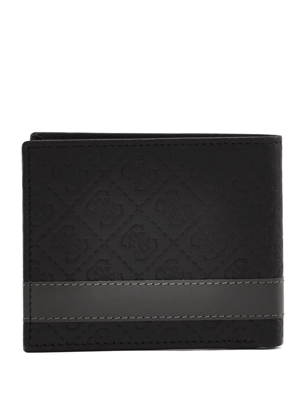 Foto 4 pulgar | Wallet Guess G Quattro Para Hombre Piel Pliegue Delgado Negro - Venta Internacional