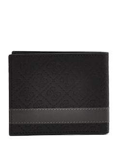 Foto 3 | Wallet Guess G Quattro Para Hombre Piel Pliegue Delgado Negro - Venta Internacional