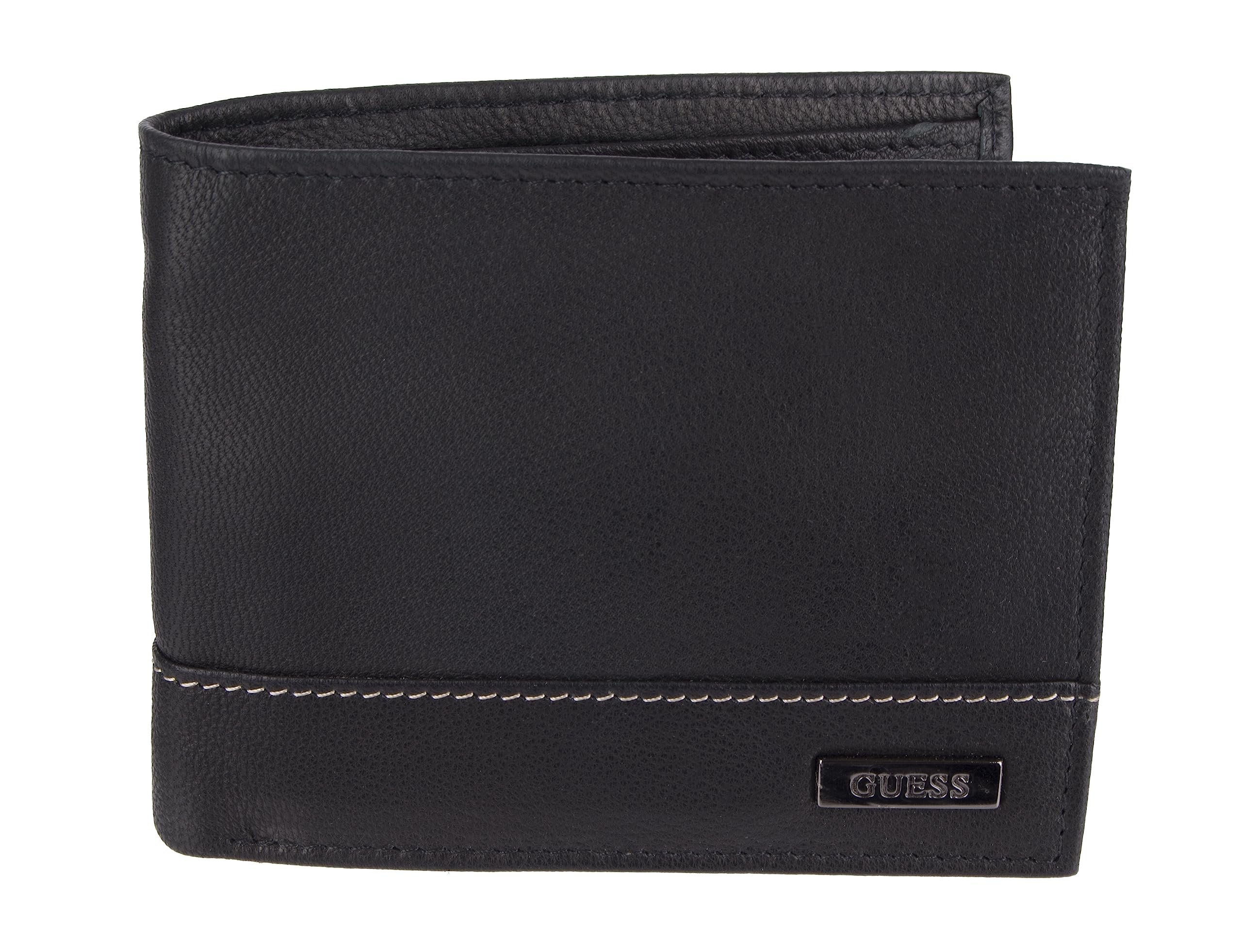 Foto 2 pulgar | Funda de Piel Wallet Guess Negro para Hombre - Venta Internacional