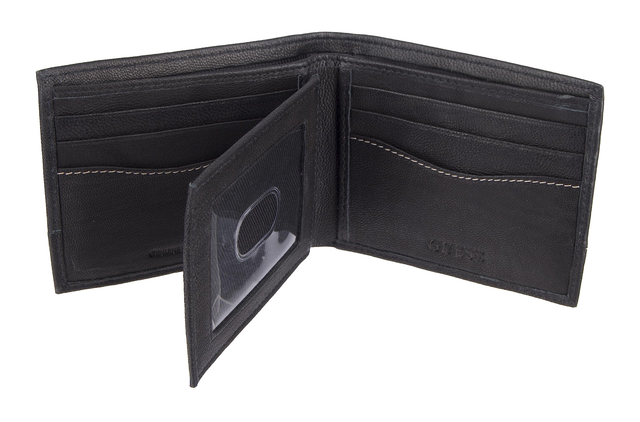 Foto 4 pulgar | Funda de Piel Wallet Guess Negro para Hombre - Venta Internacional