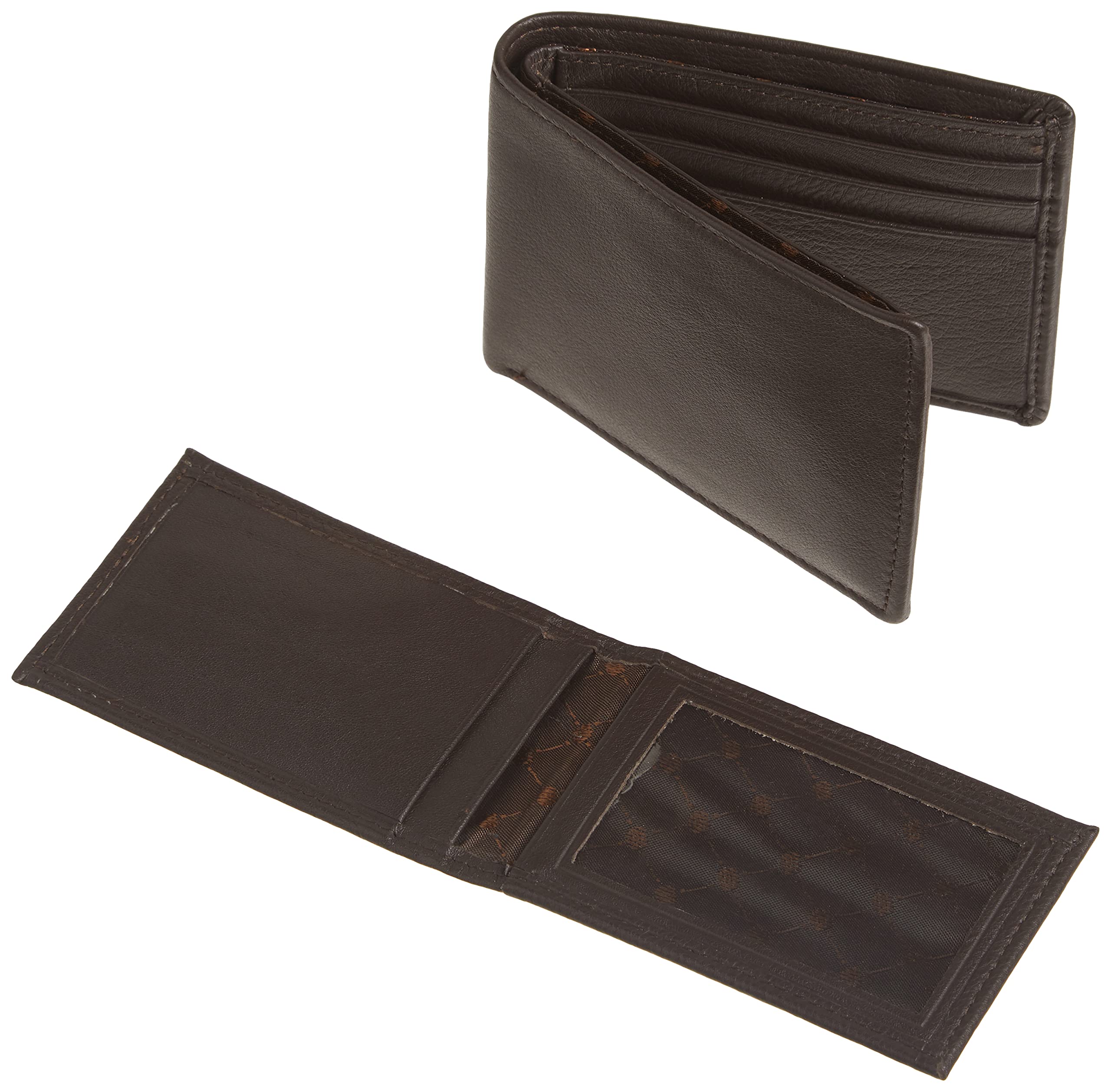 Foto 7 | Cartera Perry Ellis Portfolio Park Avenue de Cuero Marrón para Hombre - Venta Internacional