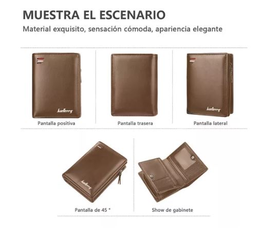 Foto 3 pulgar | Cartera Baellerry de Cuero para Hombre