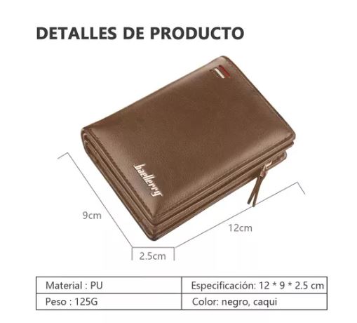 Foto 4 pulgar | Cartera Baellerry de Cuero para Hombre