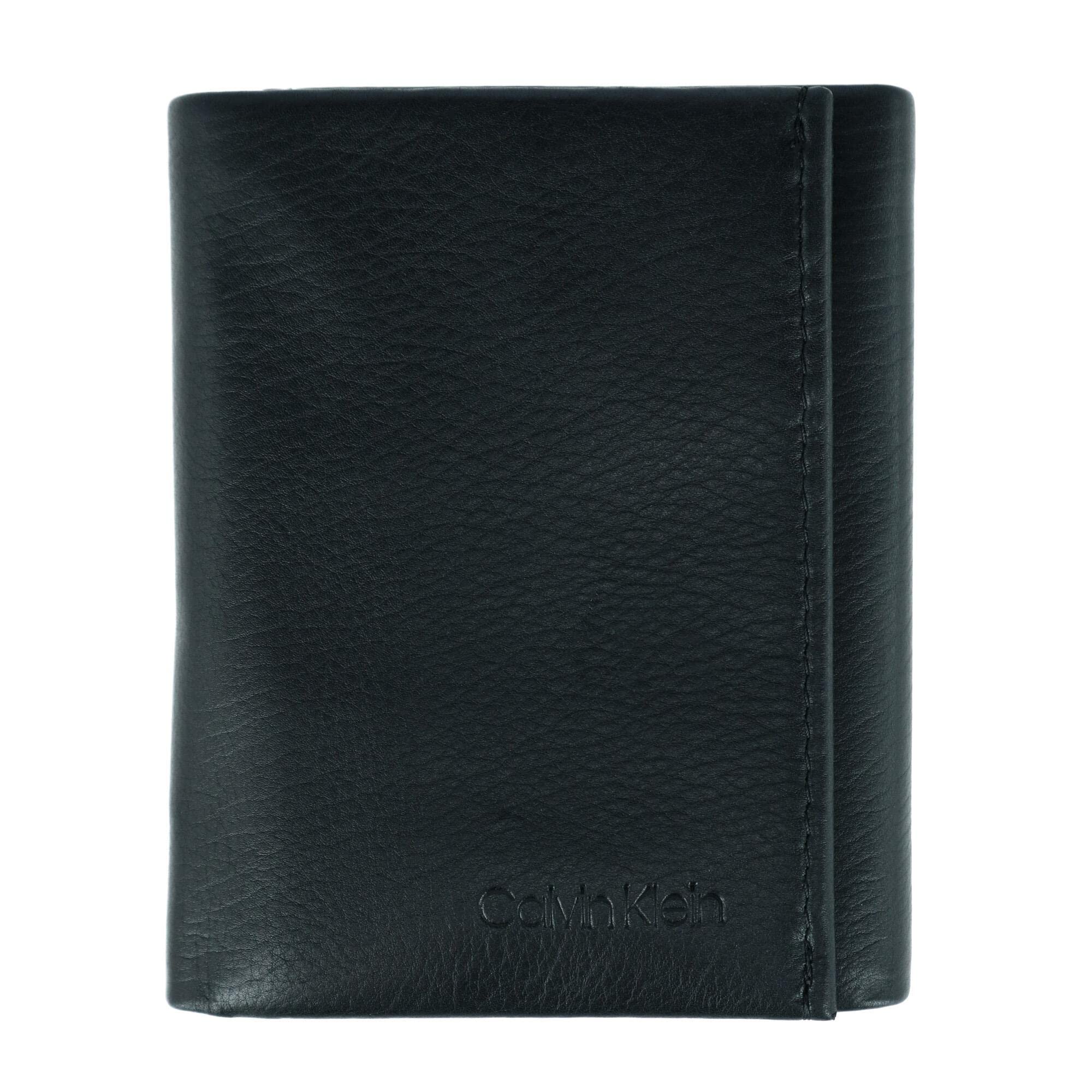 Cartera Calvin Klein Trifold Rfid De Cuero Para Hombre - Venta Internacional