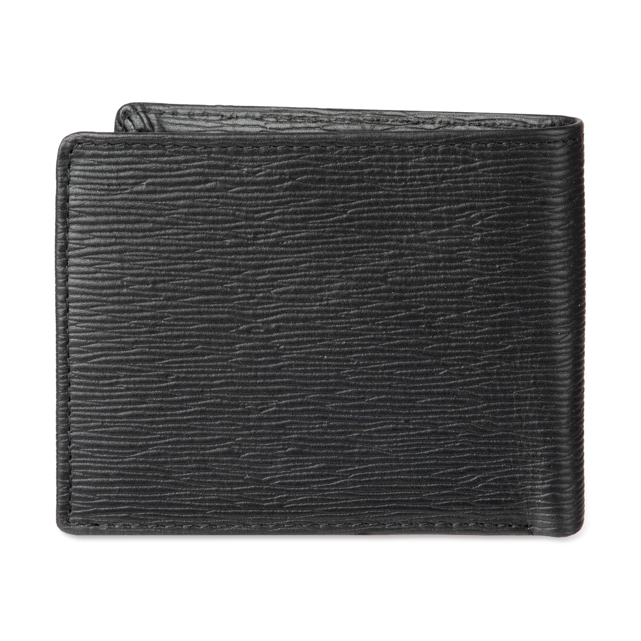 Foto 4 pulgar | Cartera Calvin Klein Rfid de Piel Minimalista con Doble Pliegue Color Negro - Venta Internacional