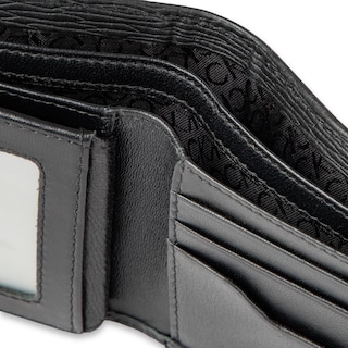 Foto 5 | Cartera Calvin Klein Rfid de Piel Minimalista con Doble Pliegue Color Negro - Venta Internacional