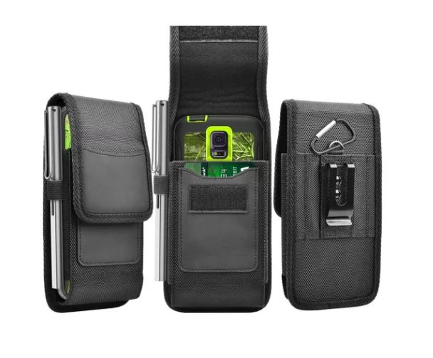 Foto 3 pulgar | Funda para Cinturón de Celular Cartera Negra de Nailon con Clip