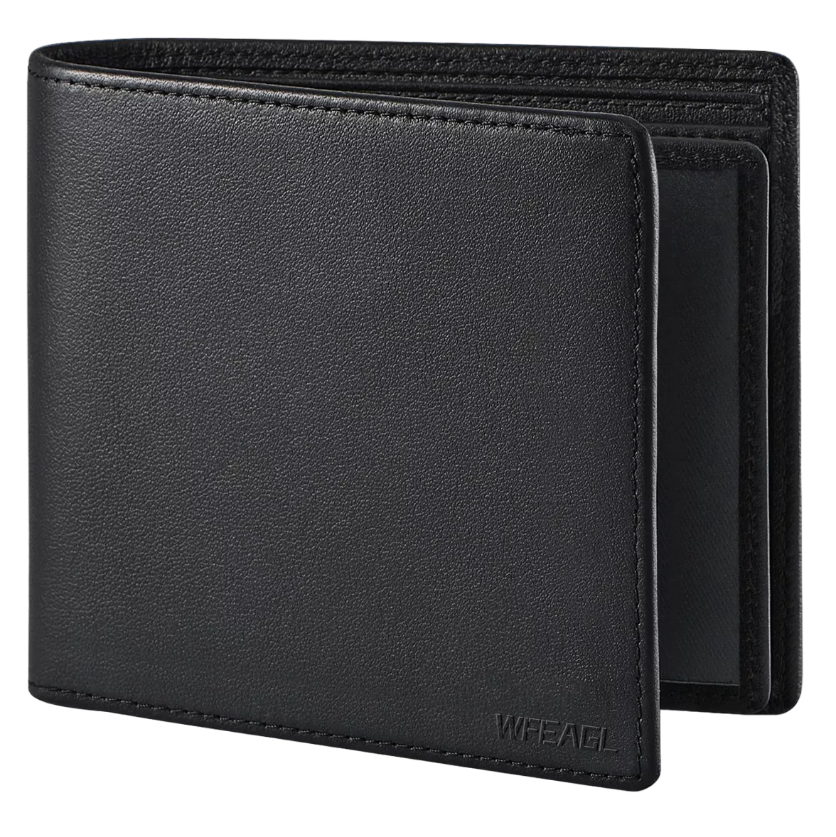 Cartera con protección RFID para Hombre Negro