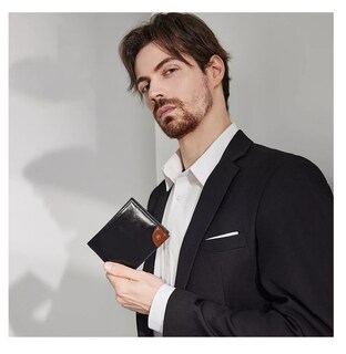 Foto 3 | Cartera Mandu Negra con Gran Capacidad y Protección Rfid para Hombre