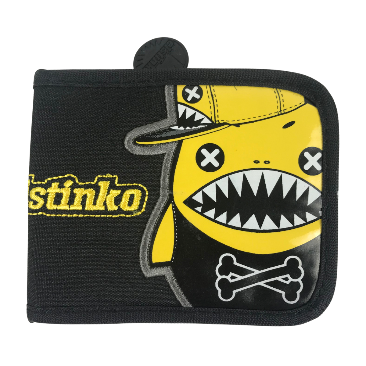 Cartera Juvenil Caricatura Stinko Color Negro