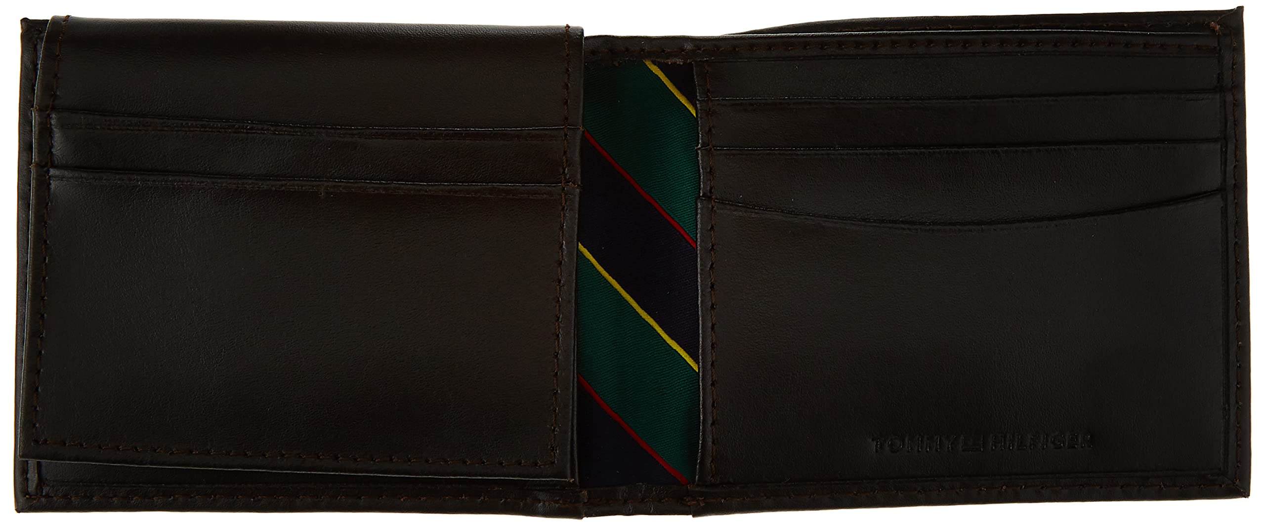 Foto 5 pulgar | Billetera Tommy Hilfiger Passcase Con Placa Marrón Para Hombre - Venta Internacional.