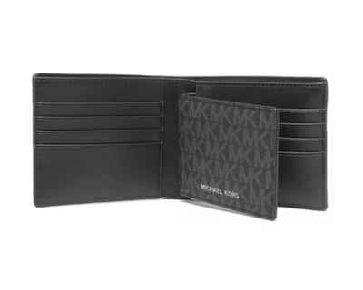 Foto 2 | Cartera Con Tarjetero Michael Kors Cooper Logo 36u9lcrf6b Negra